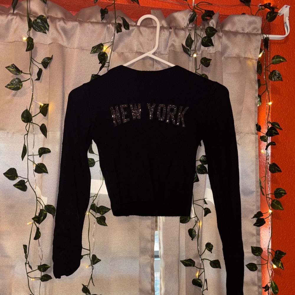 Black New York Women's Top